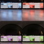 Hanah Home Soporte para TV Blanco y Dorado con Iluminación